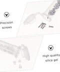 Close-up of screws and nose pads from Two Sets Eyeglass Repair Tool Kit With Screws, Nose Pads, And Ear Grips For Quick Fixes Of Glasses