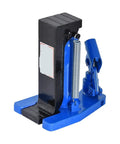 Professional Grade Claw Hydraulic Jack For Auto Repair And Rig Lifting 5 Ton Capacity Manual Tool With 110Mm Stroke, showing black and blue metal design.