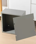 12x12x6 Inch Beefy Steel Electrical Enclosure Pull Box With Screw Cover, Wall Mount, Outdoor Watertight Junction Box Painted Gray