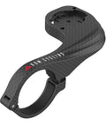Carbon Finish Garmin Bike Mount For Edge 530 And 830 And Other Models, carbon look, sturdy polymer, side angle view.