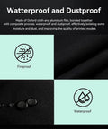 Waterproof and dustproof cloth cover for Two Tier Filament Storage Rack With Cloth Cover For 3D Printers, fireproof design shown.