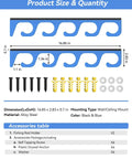 Five Rod Holder Wall And Ceiling Rack For Garage Storage Fits Spinning Casting Surf And Fly Rods With 1.34 Inch Slots and accessories