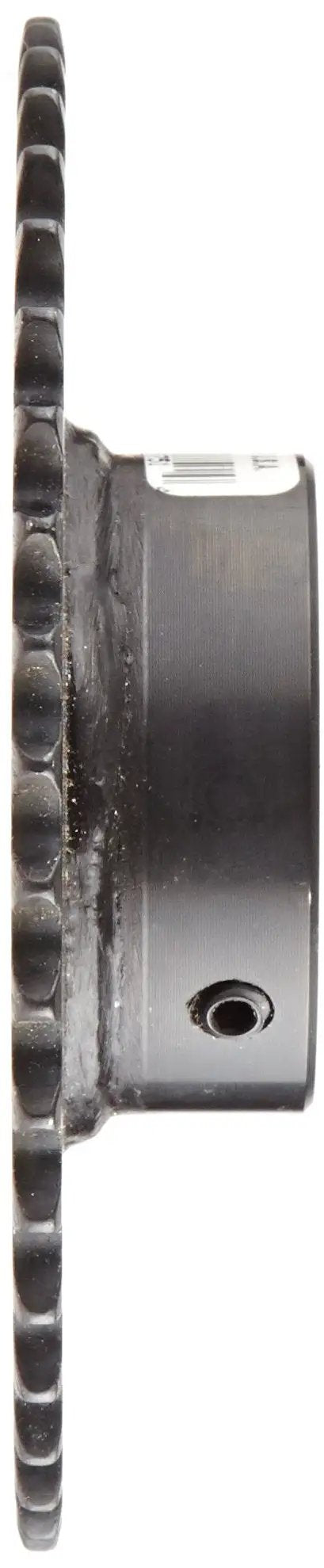 Side view of Roller Chain Sprocket For Series 35 Chain, Three Eighths Inch Pitch, 42 Teeth, Type B Hub, Single Strand Drive Sprocket
