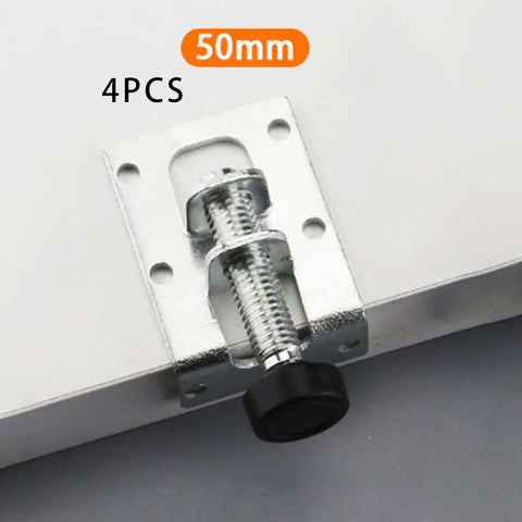 Adjustable Leveling Feet for Tables and Furniture Posts 50mm Beefy Steel Leg Levelers Chair Riser Extenders, 4pcs 50mm screws