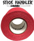 Premium Anti Slip Cotton Gauze Drumstick Grip Tape Pro Four Pack Red displayed in a roll, showcasing the 1.5in width and soft texture.