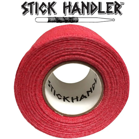 Pro Grade Red Drumstick Grip Tape Delivers Slick Anti Slip Stick Control Crafted From Soft Cotton Gauze Sweat Proof Percussion Gear, 1.5 inch x 30 foot roll.
