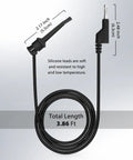 16 Gauge 2 Pack Test Lead Kit With Banana Plugs And Test Hook Clips, 3.3 Ft UL 3135 Silicone Jumper Wires