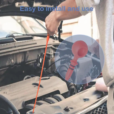 Engine Oil Dipstick Level Indicator For Honda Civic 2006-2015 And HR-V 2016-2022 1.8L in use on car engine