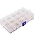 Box of Brass Threaded Inserts Kit For 3D Printing, 300Pcs M2 To M6 And 1/4-20, Knurled Heat Set Bushings For PLA And ABS