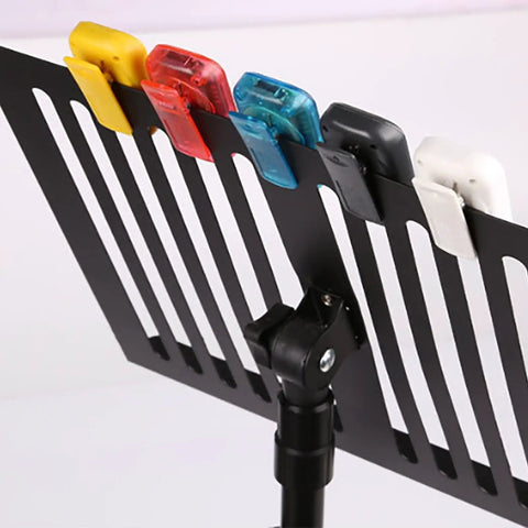 Colorful Portable Clip On Metronomes With LCD Display For Guitar Piano Violin on a music stand