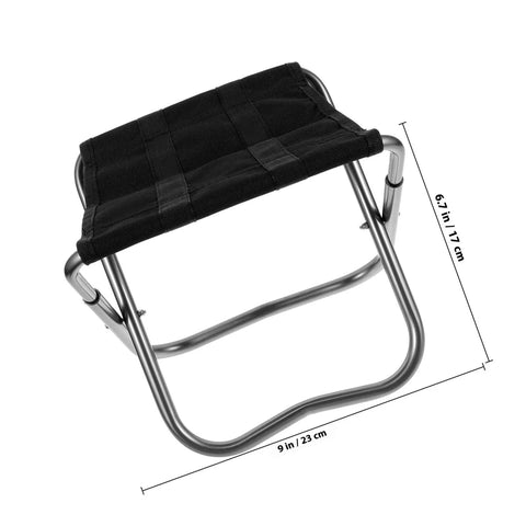 Grab And Go Portable Folding Stool And Camping Bench Silver Lightweight Retractable Outdoor Seat dimensions