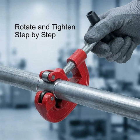 Heavy Duty Pipe Cutter For Steel Tubing 1 Eighth Inch To 2 Inch, Rugged Metal Cutter With Smooth Bearing Mechanism, Cuts Iron And Steel Pipes Easily, Not Suitable For Aluminum Or Copper, Built For Pros And DIYers