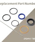 Bucket Cylinder Hydraulic Seal Kit For Bush Hog Front End Loaders 1840QT 1845QT 1846QT 1847QT Replacement Gasket Set For One And A Half Inch Bore 1 Inch Rod 15 Inch Stroke Ognibene And Hol Mac Compatible, 25H41702 seals