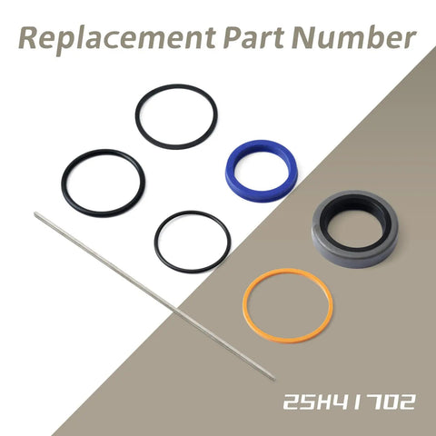 Bucket Cylinder Hydraulic Seal Kit For Bush Hog Front End Loaders 1840QT 1845QT 1846QT 1847QT Replacement Gasket Set For One And A Half Inch Bore 1 Inch Rod 15 Inch Stroke Ognibene And Hol Mac Compatible, 25H41702 seals