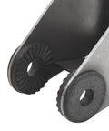 Close-up of Heavy Duty Metal Transducer Mounting Bracket Kit 740162-1 OEM Replacement showing grooved washers.