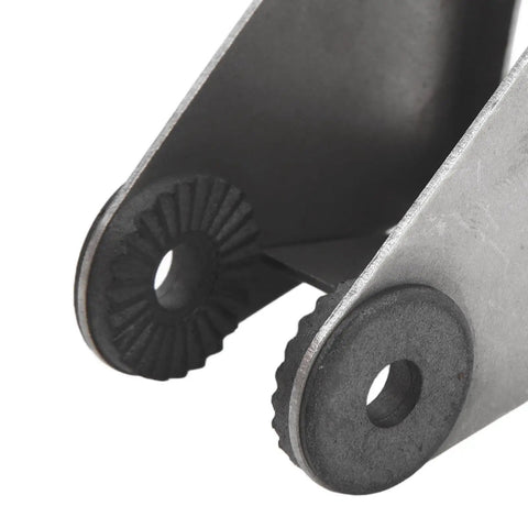 Close-up of Heavy Duty Metal Transducer Mounting Bracket Kit 740162-1 OEM Replacement showing grooved washers.