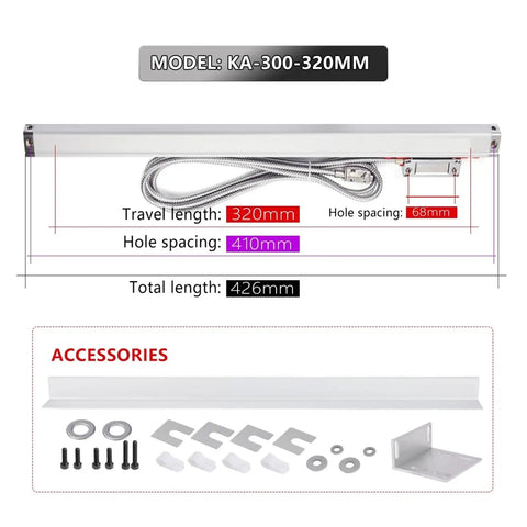Pro Grade Precision Linear Scale Encoder 0.005mm Optical Scale With 5um Grating Glass Ruler Sensor for DRO Lathe Milling CNC Wire EDM