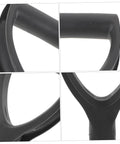 Replacement Shovel Handle For Hand Shovels, Durable Garden Tool Upgrade shown in black, ergonomic grip details.