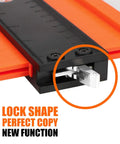 Contour Gauge Duplication Tool With Locking Clamp close-up of lock feature, ideal for woodworking car bodies tiles laminate carpet fitting