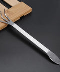 Root Rake For Bonsai And Garden Soil Loosening Three Prong Stainless Steel Tool With Ergonomic Handle For Outdoor Yard Work