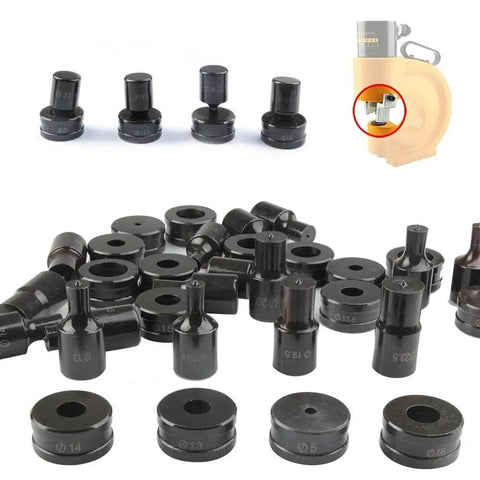 Hydraulic Punching Round Die For CH 70 Punching Machine 4.2mm To 25mm Range 7.5mm Size One Piece Premium Tooling set