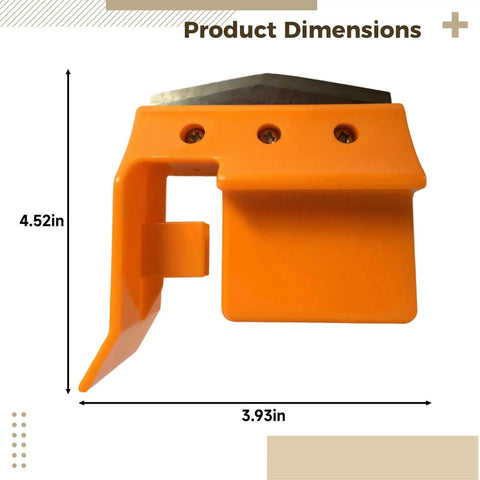 Blade Assembly Replacement Part For Juicer XC2000E Series, Durable Plastic Build For Efficient Juice Extraction, Compatible With XC2000E Models, Easy Install For Your Juicing Machine orange plastic part, 4.52 x 3.93 in