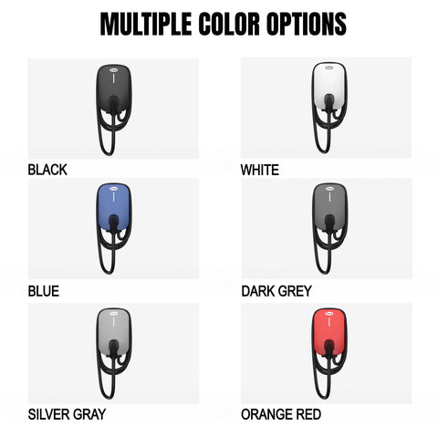 Multiple color options of Level 2 EV Charger 11.5kW 48A 208 To 240V J1772 Connector Indoor Outdoor Smart App Control
