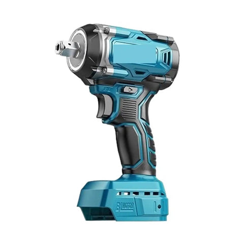 Heavy Duty Cordless Brushless Impact Wrench Pulses Raw Torque For Auto Repair Tire Rotations And DIY Builds With A Travel Ready Frame side view showcasing ergonomic grip.