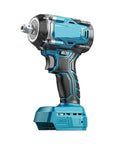 Heavy Hitter Cordless Brushless Impact Wrench with ergonomic handle and blue design, ideal for auto tire swaps and repairs.
