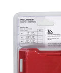 Three Piece Milwaukee Cobalt Step Drill Bit Set For Metal And Wood With Sizes 1 4 9, packaging showing included sizes and red cover