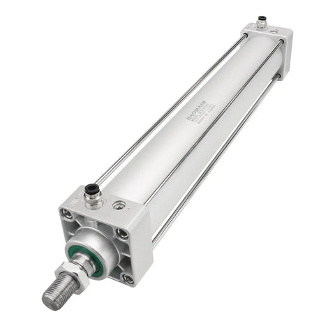 Heavy Duty Pneumatic Air Cylinder 50mm Bore, 300mm Stroke, Double Acting Single Rod, M16X1.5 Threaded Rod, Shop Floor Ready