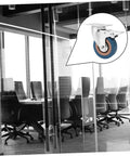 Heavy Duty 2 Inch Pvc Swivel Casters With Lock Brakes Rock Solid Industrial Trays shown in office setting, emphasizing sturdy design for heavy loads.