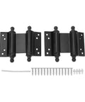 Stainless Steel Self Closing Door Hinge Double Action Spring Hinge For Cafe Saloon And Counter Doors with screws
