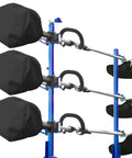 Tough All Weather Trimmer Engine Cover Set for Weed Eater Edger Pole Saw Brush Cutter and Hedge Trimmers Three Piece Waterproof Black Kit on tools