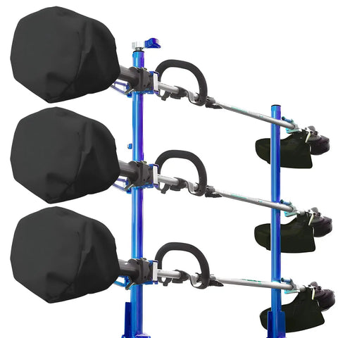 Tough All Weather Trimmer Engine Cover Set for Weed Eater Edger Pole Saw Brush Cutter and Hedge Trimmers Three Piece Waterproof Black Kit on tools