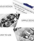 Assorted 130 Piece Stainless Steel Round Head Screws And Nuts Kit M6 Hex Socket Bolts in plastic organizer box