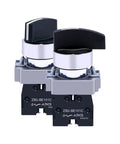 Self Reset Rotary Button Selector Switch With Indicator Lights Heavy Duty 45C 5C Short Handle XB2BD41C Compatible ZB2BD4C