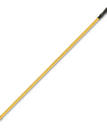 Professional Grade 58 Inch Yellow Quick Connect Straight Mop Handle for Industrial Janitorial Floors, lightweight with black grip.