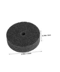 Six Pack Nylon Buffing Polishing Wheel Discs With 75 Mm Diameter Fits Most Bench Grinders Universal 10 Mm Hole Kit For Wood and Furniture Smoothing And Shiny Finishes Fast Swapping Easy Use, showing a 75mm gray nylon buffing disc.