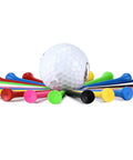 Professional Two And One Eighth Inch Deluxe Wood Golf Tees, 100-Pack In Mixed Color, Solid Hardwood Construction For Consistent Drives