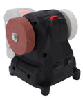 LiebeWH Cordless Mini Bench Sander Polisher 6 Gear Grinding Machine showing grinding wheel and switch, compact design, heavy duty construction.