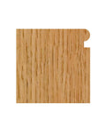 Router-cut wood profile showing bead made by Edge Beading Router Bit 3240 with seven eighths inch diameter and nine sixteenths cutting length.