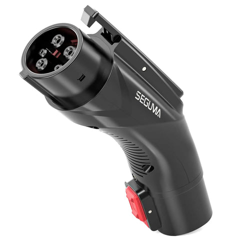 Portable Tesla To J1772 EV Charging Adapter With 60 Amp Output And Rugged Ip65 Weatherproofing Featuring A Secure Safety Lock For No Sweat Plug Ins And Road Trip Ready Ease Across All Electric Vehicles