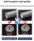 Comparison of solid vs hollow head in Beefed Up Pro Grade Tungsten Carbide Rotary Burr Set For Die Grinders One Quarter Inch