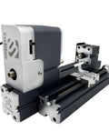 EssSthmy 36W Mini Metal Lathe With 20000 RPM showing anodized metal construction for high precision small parts engraving.