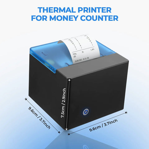 Thermal Printer For Mixed Denomination Money Counters, Plug In And Print Totals By Value And Quantity, Denomination Breakdown
