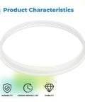 Hopper Gasket Seal For Ultra 2 Slush Machines Ice Shaving Gear Replacement Part With No Fuss Leak Proof Fit And Plug And Play Easy Installation For Smooth Operation, white food-grade rubber gasket ring