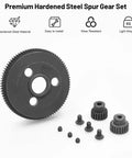 48P 86T Spur Gear Set Beefed Up With 19T And 21T Pinions for 1 by 10 RC Cars Upgrade Kit