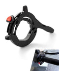 Universal Motorcycle Throttle Lock Cruise Speed Handlebar Accelerator With One Click Release, black throttle lock, interior view.
