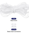 Sweet Swap Roller Blind Bead Chain Cord Set Featuring 10 Meters Of Cuttable White Pull Chain And Tough POM Connectors For A Zero Fuss Window Treatment Upgrade That Hits Different, includes white bead chain and connectors.